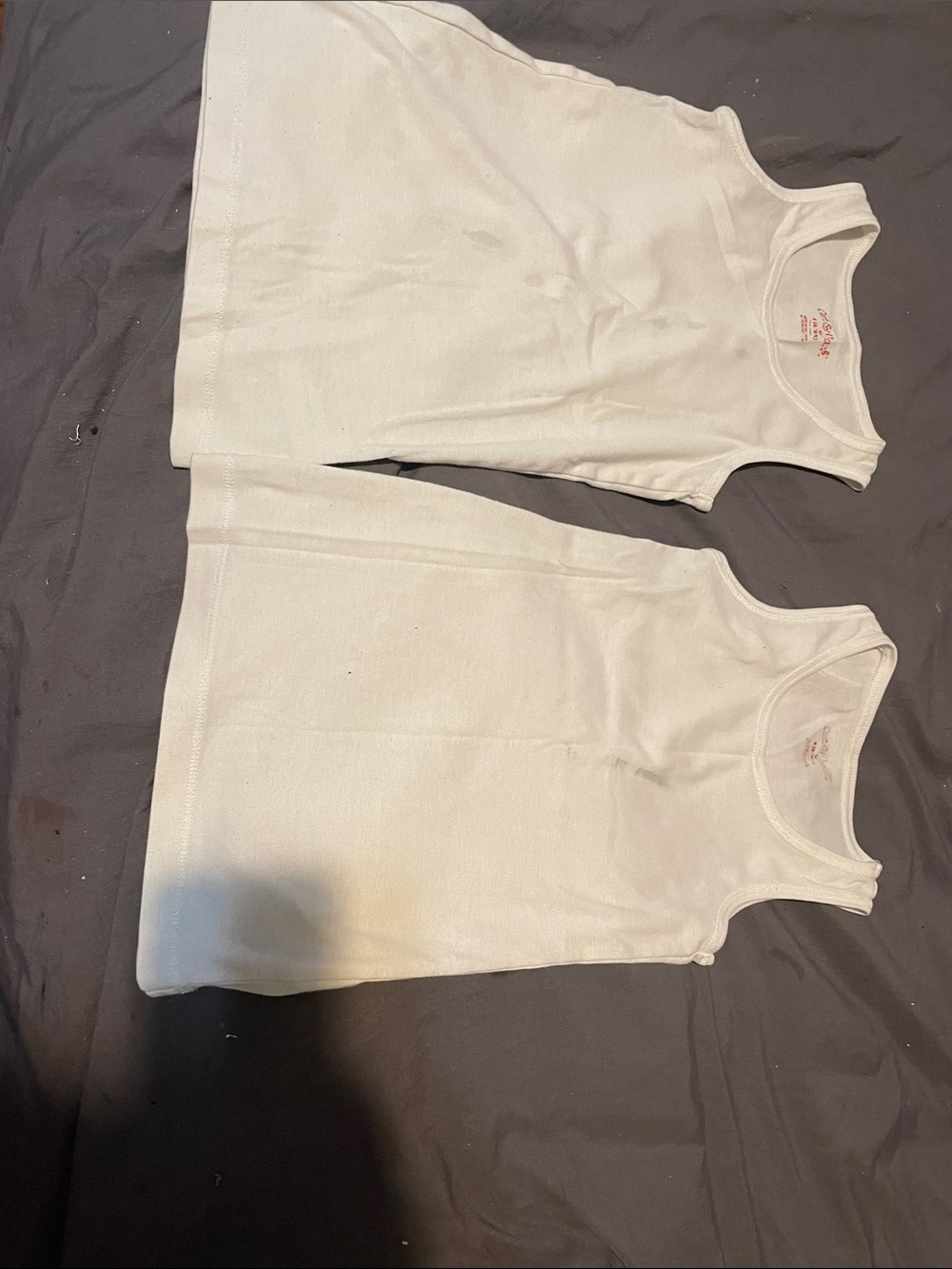 Cat & Jack White Kids Ribbed Tank Tops - Pack of 2